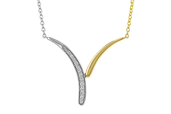 G320-68707: NECKLACE .12 TW (18")
