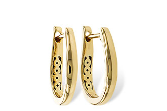G320-69616: GOLD EARRINGS (15MM)