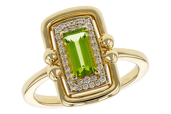 G320-72289: LDS RG .72 PERIDOT .84 TGW (8x4MM PER)
