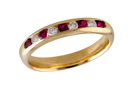 H138-83198: LDS WED RG .22 RUBY .38 TGW