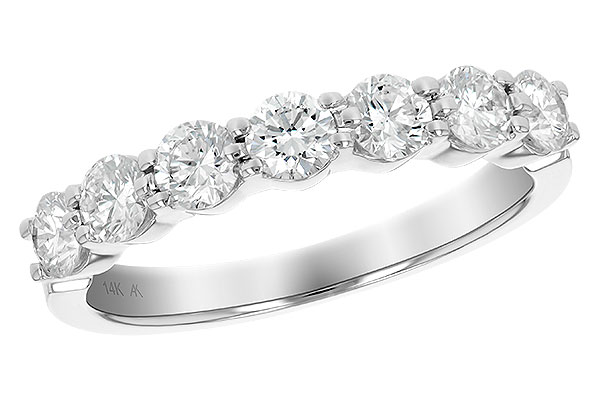 H138-87807: LDS DIA WED RG 1.00 TW (7 STONES)