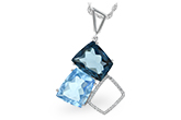 H234-34125: NECK 10.60 BLUE TOPAZ 10.73 TGW
