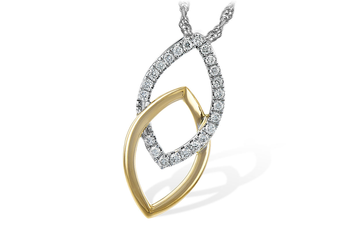 H235-25989: NECKLACE .20 TW