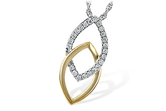 H235-25989: NECKLACE .20 TW