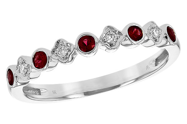 H235-26898: LDS WED RG .21 TW RUBY .25 TGW
