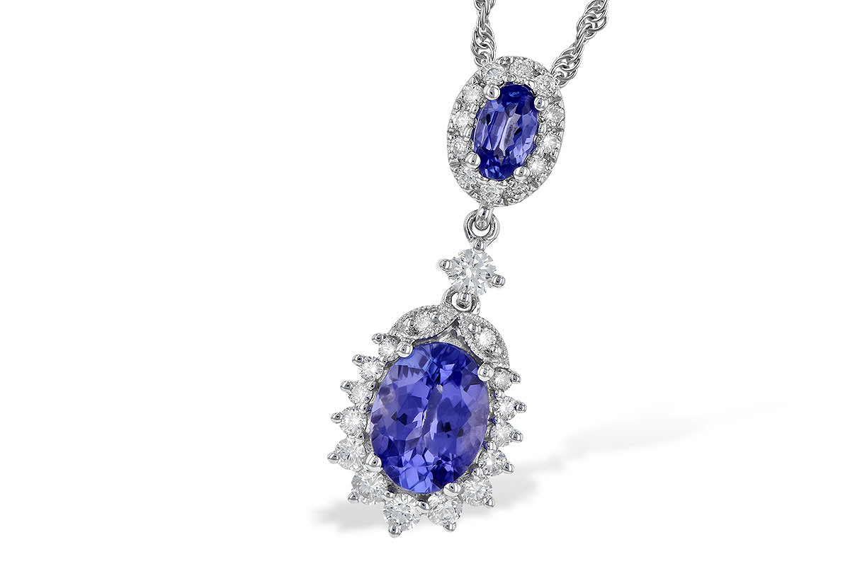 H236-15089: NECK 1.26 TW TANZANITE 1.60 TGW