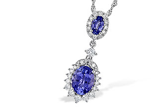 H236-15089: NECK 1.26 TW TANZANITE 1.60 TGW