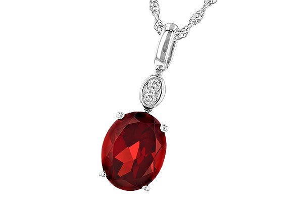 H236-16907: NECK 2.90 GARNET 2.93 TGW (10x8MM GAR)