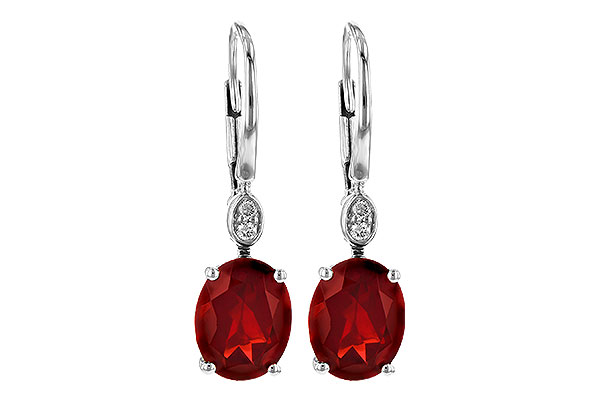 H236-17743: EARR 3.45 TW GARNET 3.50 TGW (9x7MM GAR)
