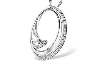 H318-89580: NECKLACE .14 TW