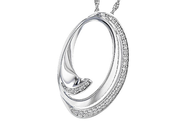 H318-89580: NECKLACE .14 TW