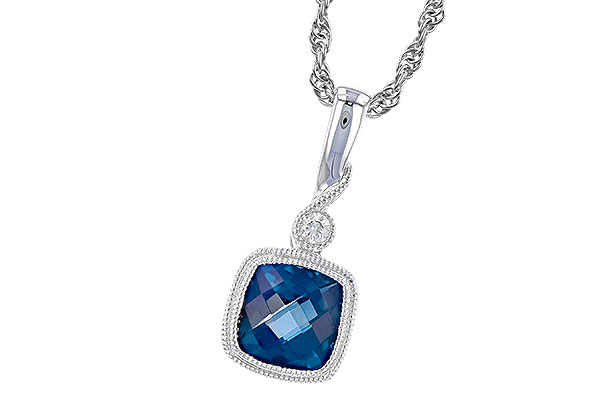 H319-73189: NECK 1.05 LONDON BLUE TOPAZ 1.07 TGW