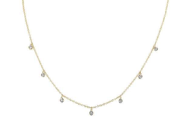 H319-74171: NECKLACE .12 TW (18")