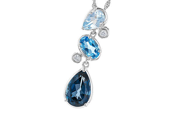 H319-75989: NECK 1.99 TW BLUE TOPAZ 2.02 TGW