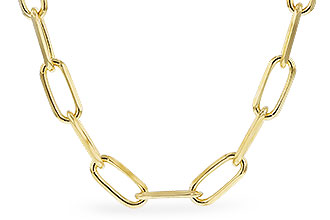 H319-78698: PAPERCLIP LG (24IN, 4.0MM, 14KT, LOBSTER CLASP)