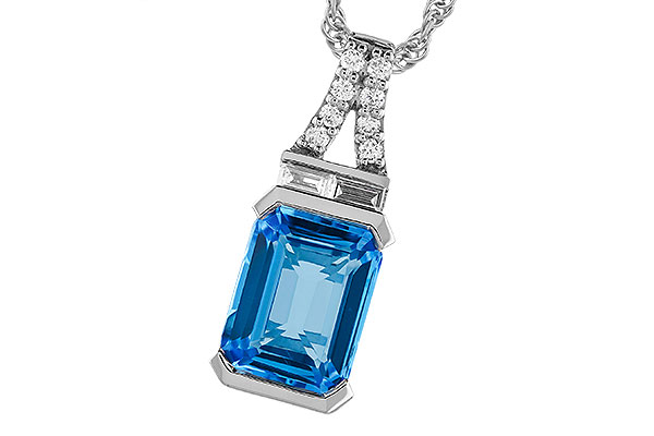 H319-79580: NECK 2.64 LONDON BLUE TOPAZ 2.80 TGW (9x7MM BT)