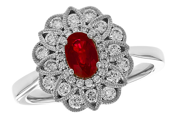 H319-80489: LDS RG .55 TW RUBY 1.07 TGW (6x4MM RUBY)