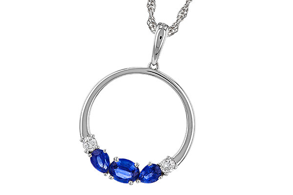 H320-65934: NECKLACE .81 SAPP .91 TGW