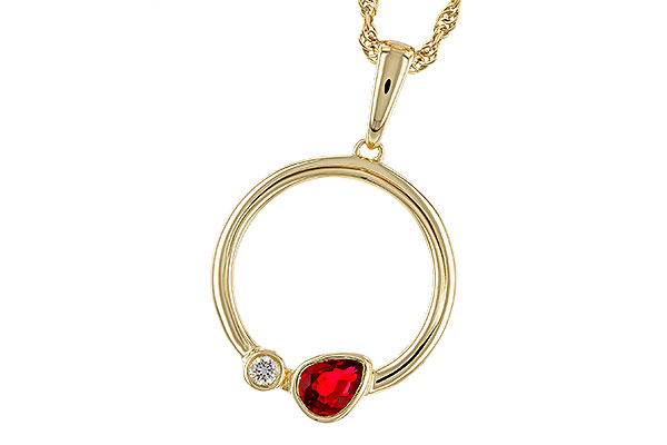 H320-65980: NECKLACE .24 RUBY .26 TGW