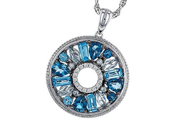 H320-67762: NECKLACE 1.67 BLUE TOPAZ 1.72 TGW