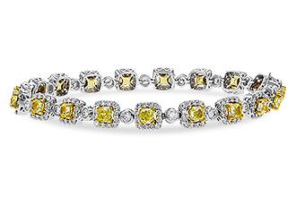 H320-67780: BRACELET 4.37 FANCY YELLOW DIAS 7.12 TW (7")
