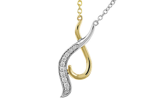 H320-68698: NECKLACE .10 TW (18")
