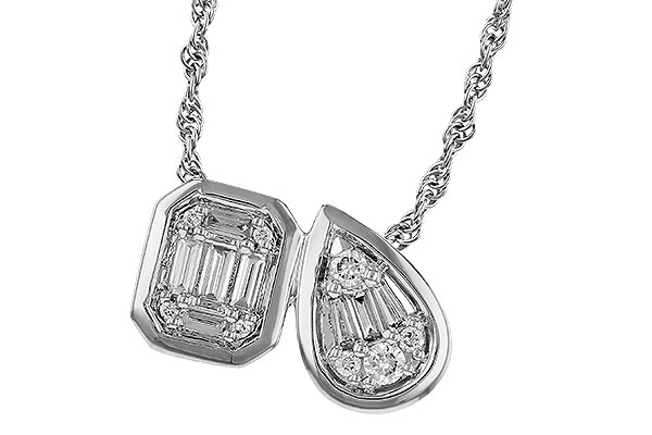 H320-71425: NECKLACE .17 BAG .25 TW
