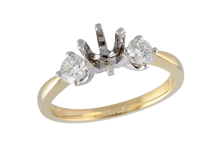 K051-57752: LDS SEMI DIA RING .40 TW