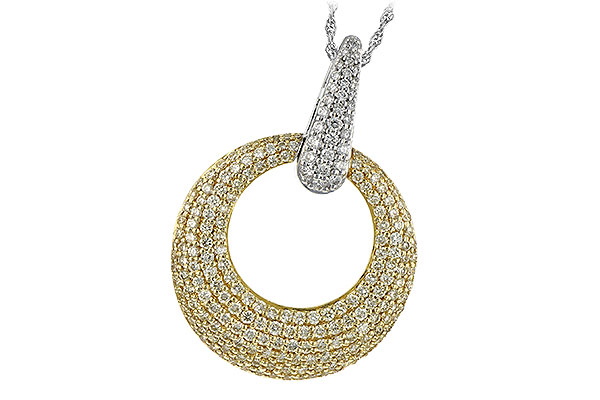 K235-21443: NECK 1.64 YELLOW DIAS 1.90 TW