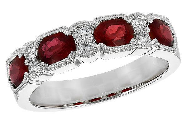 K236-11434: LDS WED RG 1.66 RUBY 1.84 TGW (5x4MM RUBY)