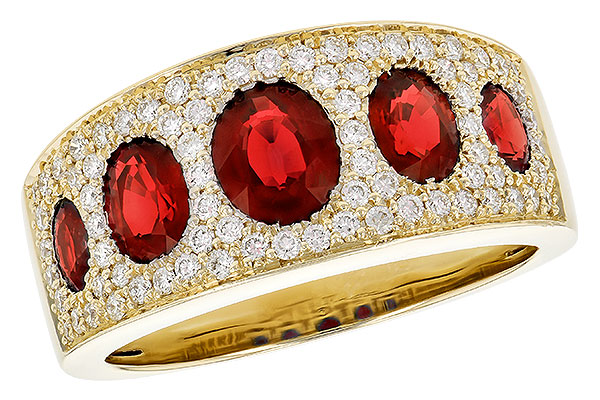 K318-85934: LDS WED RG 1.60 TW RUBY 2.00 TGW