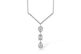 K318-85943: NECK .04 BAGUETTE .50 TW