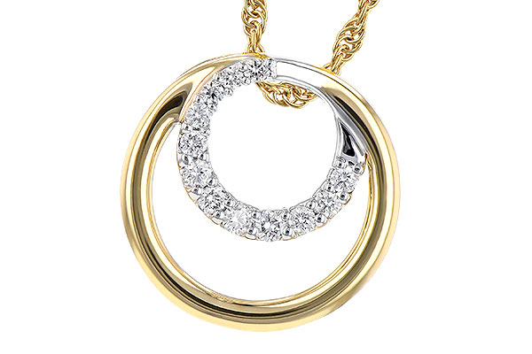 K318-88698: NECKLACE .15 TW
