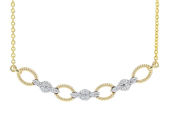 K319-75934: NECKLACE .25 TW (18")