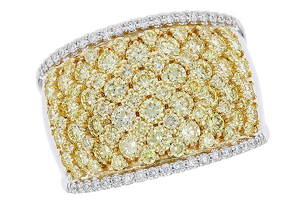 K319-75952: LDS DIA WED RG 2.19 YELLOW DIAS 2.37 TW