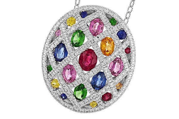 K319-77780: NECK 2.45 MULTI-COLOR TW 3.00 TGW