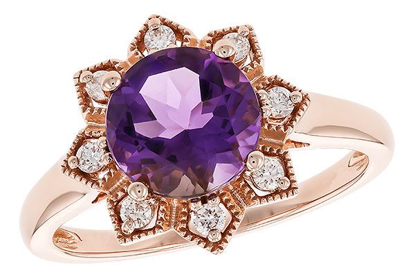 K319-77816: LDS RG 1.70 AMETHYST 1.84 TGW (8MM RD)