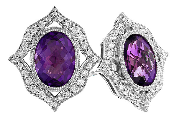 K319-79616: EARR 2.12 TW AMETHYST 2.36 TGW (8x6 MM AMY)