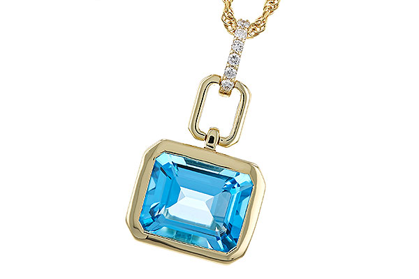 K320-67816: NECKLACE 3.26 BLUE TOPAZ 3.30 TGW (10x8MM BT)
