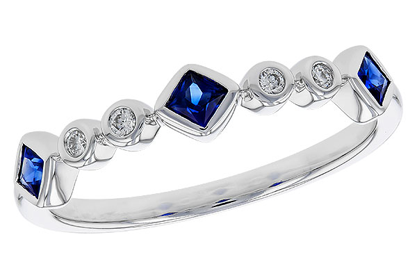K320-68643: LDS WED RG .25 SAPPHIRE .30 TGW