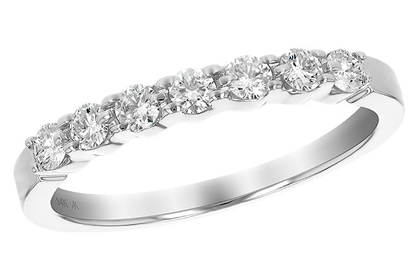 L229-77734: LDS DIA WED RG .33 TW (7 STONES)