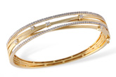 L231-55043: BANGLE BRACELET .91 TW
