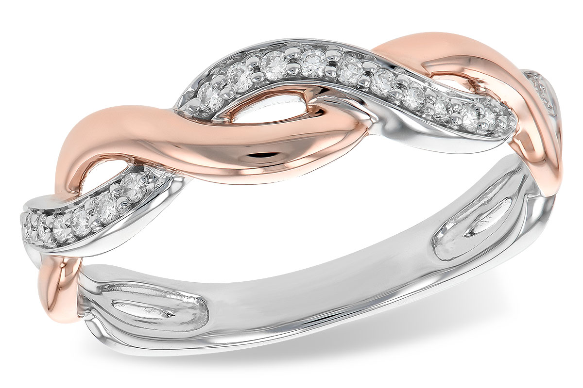L231-57743: LDS DIA WED RG .10 TW (ROSE & WG)