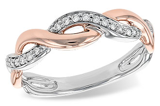 L231-57743: LDS DIA WED RG .10 TW (ROSE & WG)
