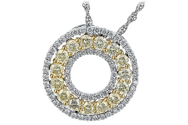 L235-20489: NECK 1.08 YELLOW DIAS 1.55 TW