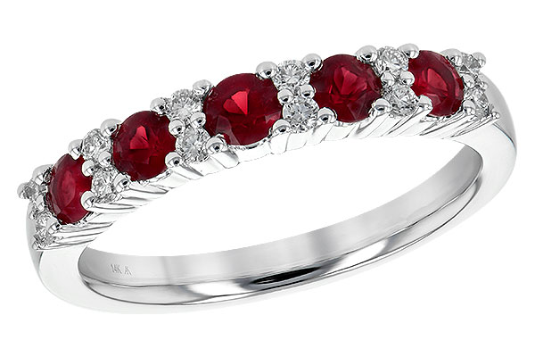 L236-10543: LDS WED RG .66 RUBY .83 TGW