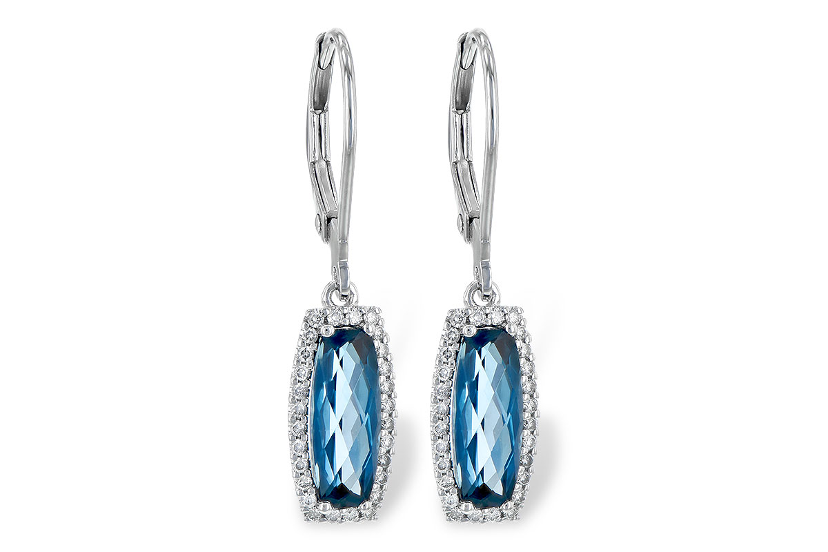 L236-15034: EARR 2.10 LONDON BLUE TOPAZ 2.28 TGW