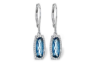 L236-15034: EARR 2.10 LONDON BLUE TOPAZ 2.28 TGW