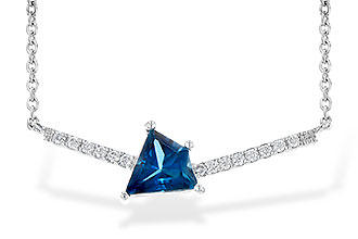 L236-15925: NECK .87 LONDON BLUE TOPAZ .95 TGW
