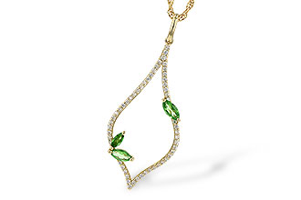 L236-15989: NECK .35 GREEN GARNET .55 TGW